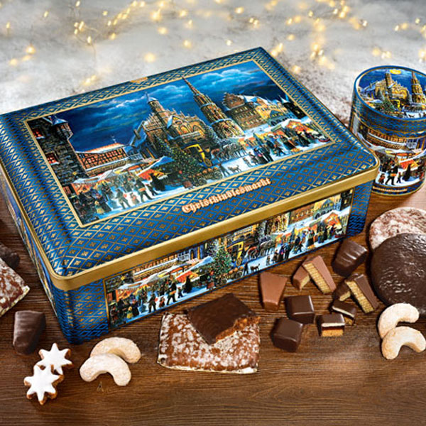 AUSVERKAUFT      Christkindlesmarkt Truhe 1750g