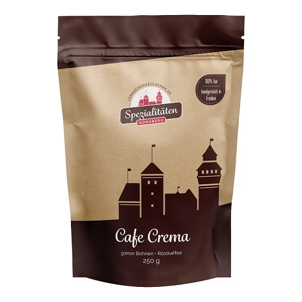 CAFE CREMA 250 gr. 100 % Hochland Arabica, ganz Bohnen
