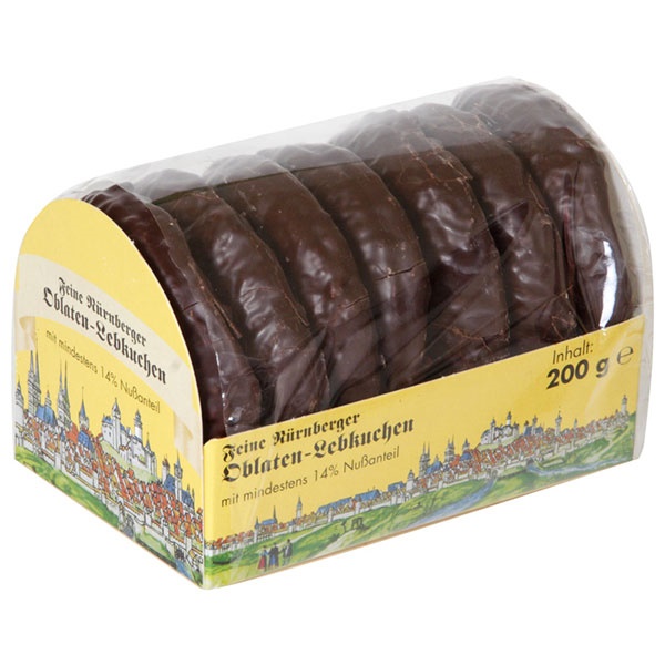 Original Nürnberger Oblaten-Lebkuchen, schokoliert